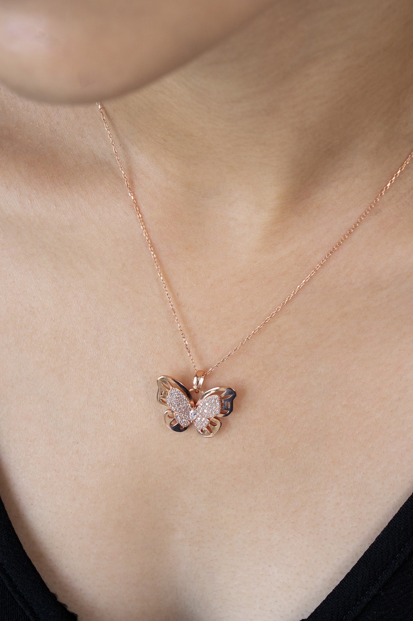 Papillon Velora Sterling Silver Chain Pendant